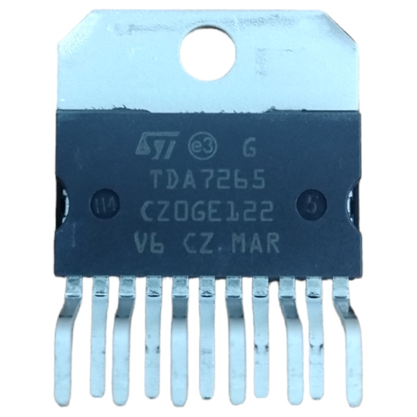 микросхема TDA7265 STM, УМЗЧ, 2*25W, ±5…25V, Multiwatt11