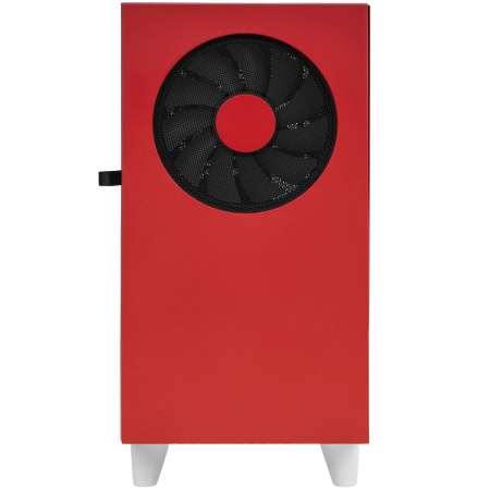 Корпус без блока питания/ Case WIZMAX EM1, Mini-Tower, TG, 1x160mm + 1x120mm LED, 1xUSB-A 3.0 + 2xUSB-A 2.0, mATX, mITX, Woofer Red (EM1 Woofer Red)