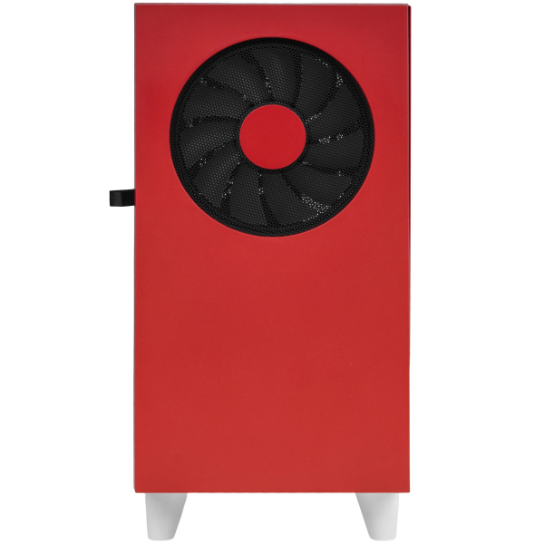 Корпус без блока питания/ Case WIZMAX EM1, Mini-Tower, TG, 1x160mm + 1x120mm LED, 1xUSB-A 3.0 + 2xUSB-A 2.0, mATX, mITX, Woofer Red (EM1 Woofer Red)