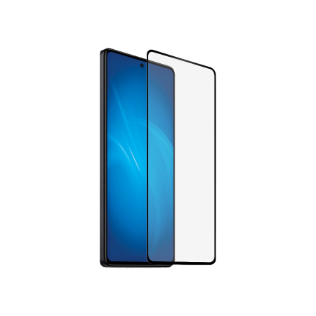 Защитное стекло для Xiaomi Redmi Note 12 Pro (5G)/12 Pro+ (5G)/12 Turbo/Poco F5 с цветной рамкой (fullscreen+fullglue) DF xiColor-102 (black)