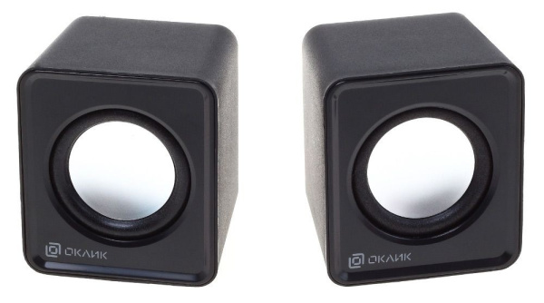 Актив.колонки 2.0 Оклик OK-331 6Вт, Black