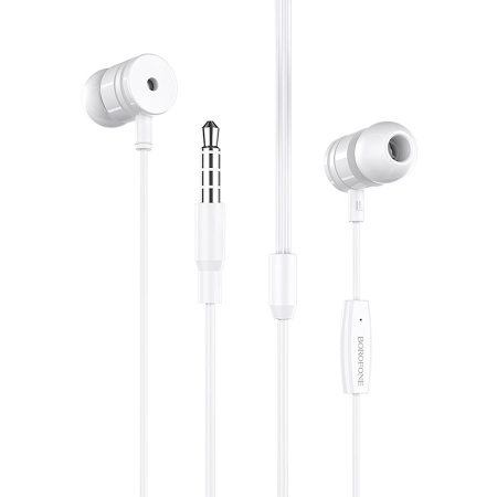 Гарнитура проводная BOROFONE BM31 вставные, кабель 1.2м, белый
