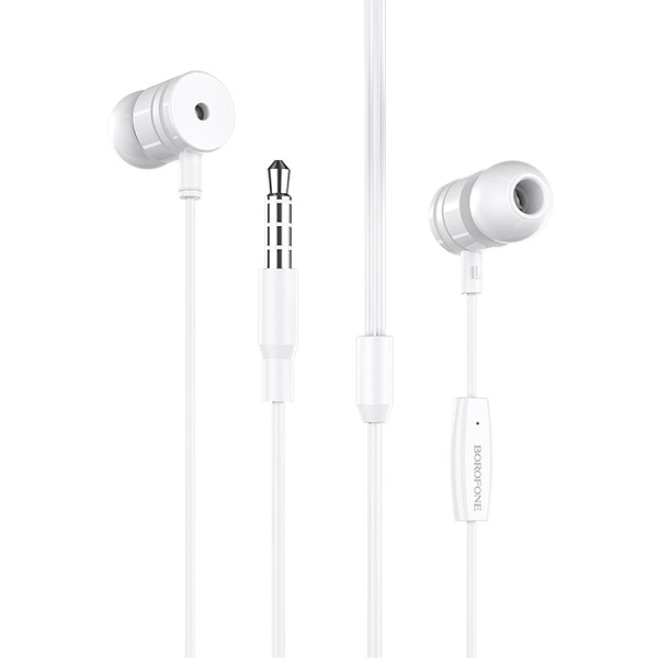 Гарнитура проводная BOROFONE BM31 вставные, кабель 1.2м, белый