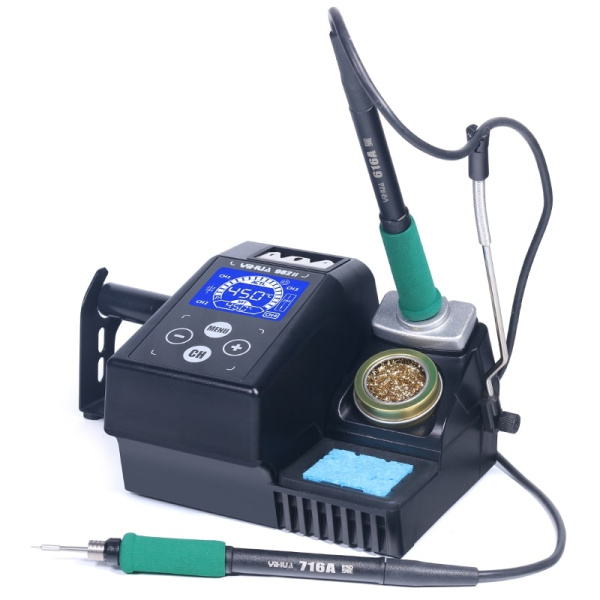 Паяльная станция Yihua 982-II, паяльник 90..450С, 50вт/120вт, C210/C245