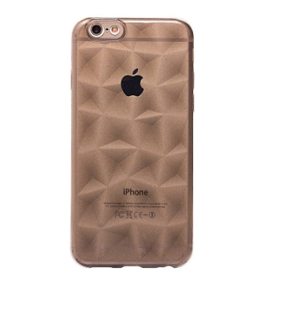 Чехол силиконовый для iPhone 6 Plus/6S Plus прозрачный серый