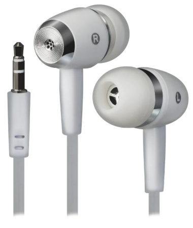 Наушники Defender Basic 620 вставные, 32Ом, 105дБ, кабель 1.1м, White