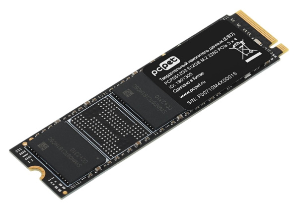 Накопитель SSD PC Pet PCIe 3.0 x4 512GB PCPS512G3 M.2 2280 OEM