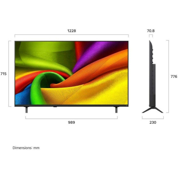 Телевизор LED LG 55" 55NU900B6LA.ARU черный 4K Ultra HD 60Hz DVB-T DVB-T2 DVB-C DVB-S DVB-S2 USB WiFi Smart TV (RUS)