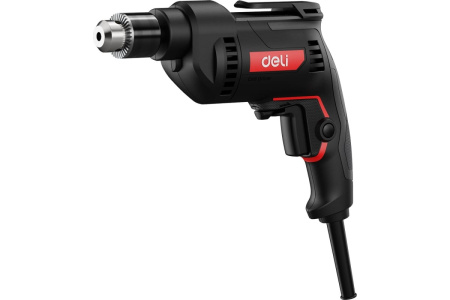 Дрель сетевая Deli DE-DZ10-2E 500Вт, 10мм, 3300об/мин
