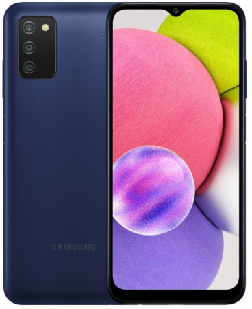 Смартфон Samsung Galaxy A03s 4Гб 64Гб SM-A037F Blue 6.5", TFT, 1600*720, 4*1.8+4*2.3ГГц, 13+2+2МП, 5 Смартфон Samsung Galaxy A03s 4Гб 64Гб SM-A037F Blue 6.5", TFT, 1600*720, 4*1.8+4*2.3ГГц, 13+2+2МП, 5