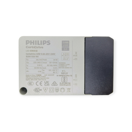 Драйвер светодиодный (LED)  800мА, 30..42в, 34вт, IP20, Philips CertaDrive G3 34W 9290028195
