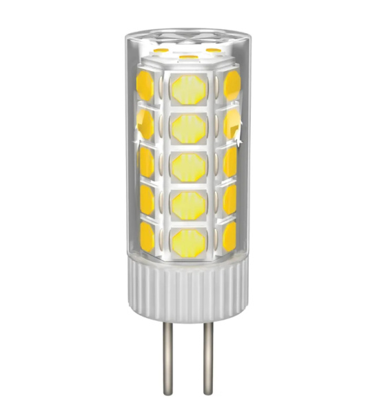 Лампа светодиодная G4 12в 3Вт 4000K IEK LLE-Corn-3-012-40-G4