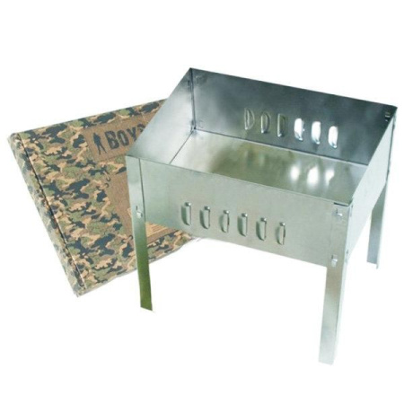 Мангал 350х250х350 мм, сборный + 6 шампуров Boyscout 61235 /10/