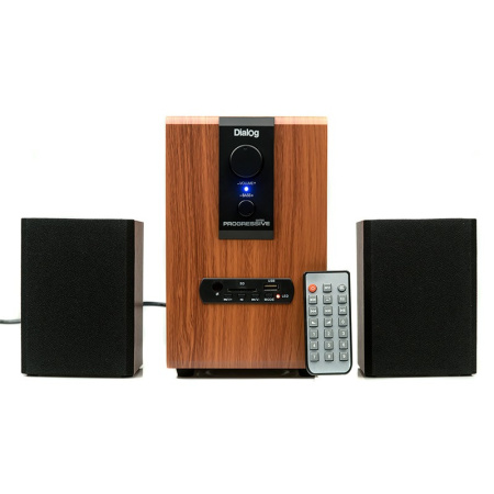 Актив.колонки 2.1 Dialog Progressive AP-150 10Вт, USB/SD, питание от сети, MDF, Brown