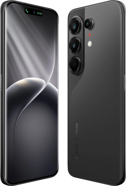 Смартфон Tecno Camon 50 Ultra 5G 256Gb 12Gb черный моноблок 3G 4G 2Sim 6.78" 1208x2644 Android 16 50Mpix 802.11 a/b/g/n/ac/ax NFC GPS GSM900/1800 GSM1900 Protect FM