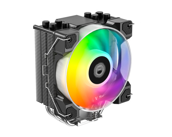 Кулер S115x/1200/1700/1851/AMx ID-Cooling SE-214-XT DF ARGB Black (180W/Al/120mm ARGB/900-2000rpm)
