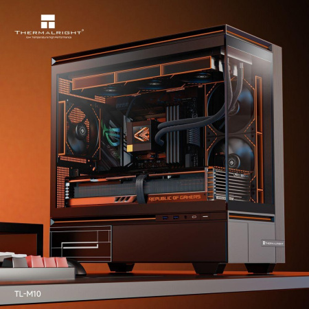 Корпус Case Thermalright TL-M10 Black mATX / win / black / no PSU / Tempered Glass