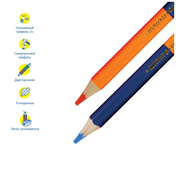 Карандаши 24цв. Мульти-Пульти "Енот в космосе" CP_33722