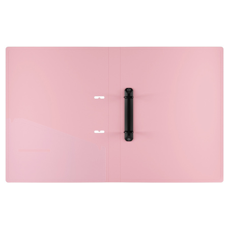 Папка 2 кольца BERLINGO "Haze", 24мм, 600мкм, голубая (RB4_2D921)