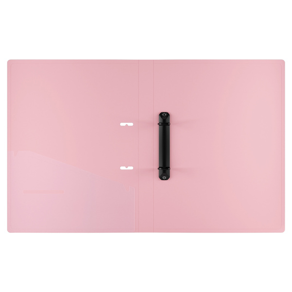 Папка 2 кольца BERLINGO "Haze", 24мм, 600мкм, голубая (RB4_2D921)