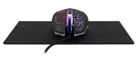 Игровая мышь USB Oklick 896G оптическая, 12800dpi, 5кн, Black