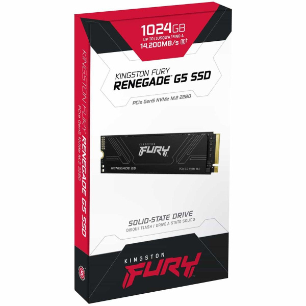 Твердотельный накопитель SSD Kingston PCIe 5.0 x4 1TB SFYR2S/1T0 Fury Renegade M.2 2280