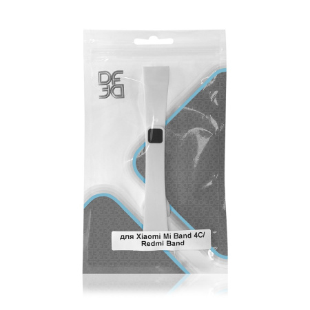 Ремешок классический силиконовый для Xiaomi Mi Band 4C/Redmi Band DF xiClassicband-05 (white)