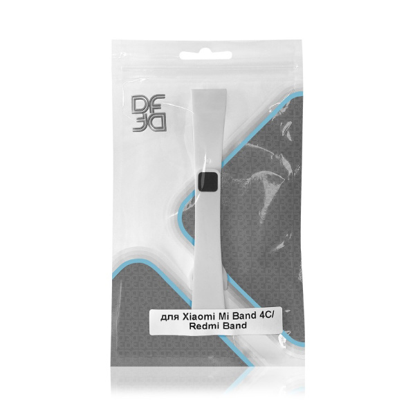 Ремешок классический силиконовый для Xiaomi Mi Band 4C/Redmi Band DF xiClassicband-05 (white)