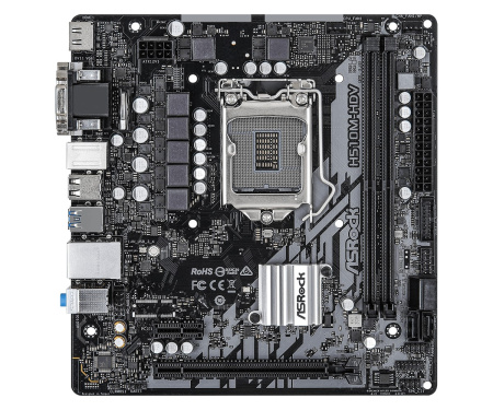 Мат.плата S1200 H510 ASRock H510M-HDV (mATX,2DDR4,4SATA3,VGA,DVI,HDMI,PC3200)