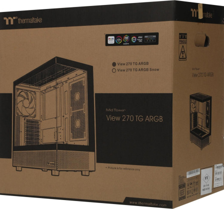Корпус Thermaltake View 270 TG ARGB черный без БП ATX 9x120mm 2x140mm 1x200mm 2xUSB3.0 audio bott PSU