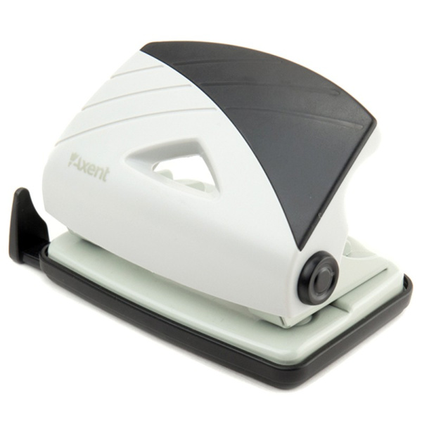 Дырокол AXENT "Duoton" на 16л. серо-черный (3716-01-A)