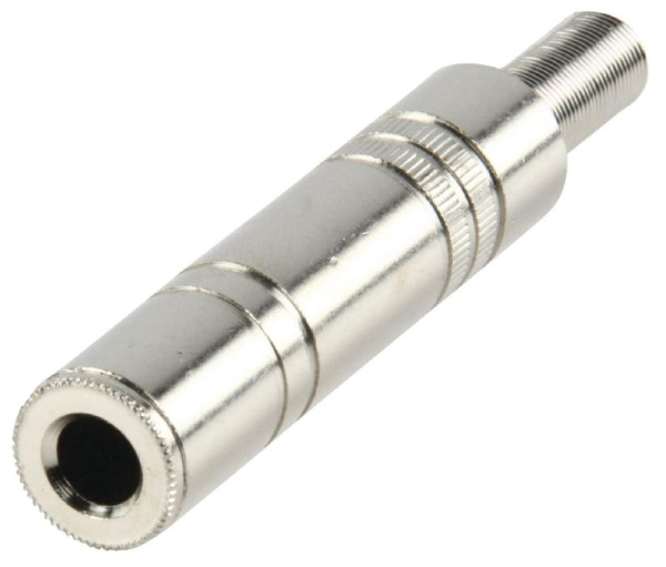 Разъем Audio Jack 6.3 стерео, гнездо, кабельный, металл, пружина