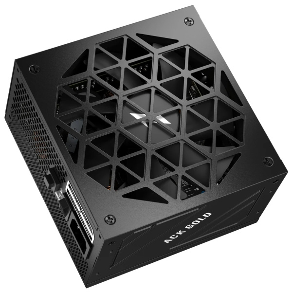 Блок питания 750Вт 1STPLAYER ACK GOLD 750W Black (ATX 3.1, PCle 5.1,APFC,140мм,3PCI-E,8SATA,80+Gold,модульный,конденсаторы Teapo)[HA-750BA2-BK]