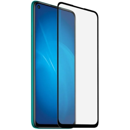 Защитное стекло для Xiaomi Redmi Note 9T (fullscreen+fullglue) (DF xiColor-83) (black)