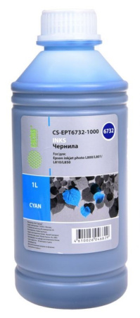 Чернила Cactus CS-EPT6732-1000 (T6732) для Epson L800/L810/L850/L1800 Cyan 1000 мл