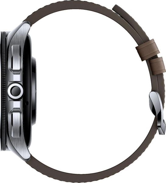 Смарт-часы Xiaomi Watch 2 Pro 46мм 1.43" AMOLED корп.серебристый рем.коричневый разм.брасл.:135-205мм (BHR7210GL)