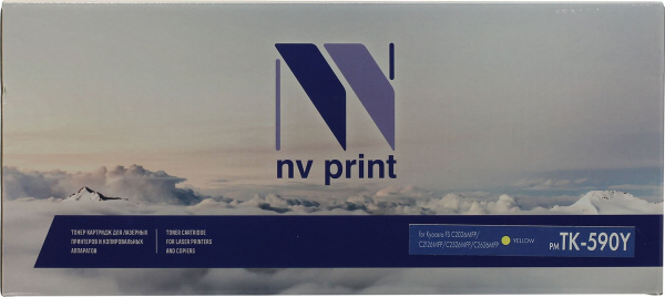 Картридж_лазерный NV-Print NV-TK-590Y для Kyocera FS-C2026MFP/C2126MFP/C5250 желтый (5000 стр)