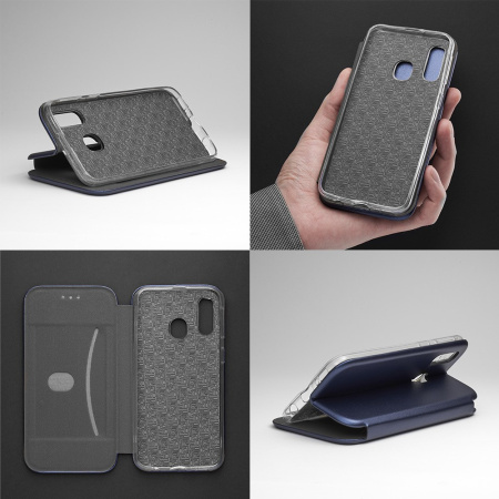 Чехол-книжка для Samsung Galaxy A40 Deppa Clamshell Case синий (87098)