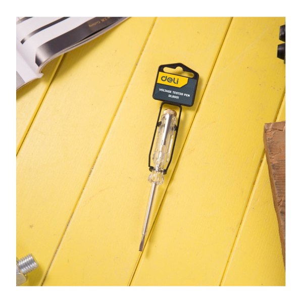Индикаторная отвертка Deli DL8001, l=140мм, 100..500В
