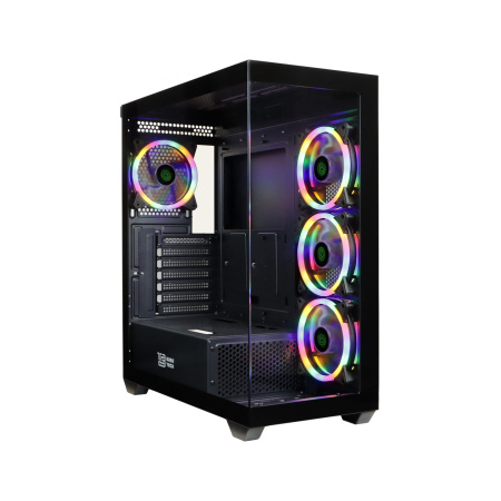 Корпус EATX Б_БП BaseTech eXtreme GFX-05 (USB3.0,Audio,TG,черный,4х120мм RGB,"стеклянный куб")[BT-GFX-05-TG-4F-RGB]