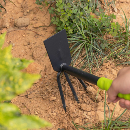 Мотыжка садовая 30см, Deli DL580814, двухсторонняя, противоскользящая рукоять