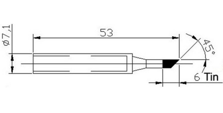 Жало паяльника long life N22-3