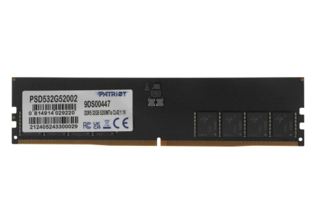 Модуль памяти DIMM DDR5 32Гб 5200МГц Patriot Signature Line (PSD532G52002) CL42
