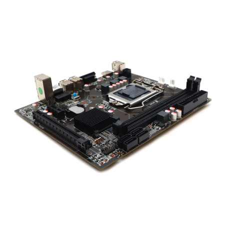 Мат.плата S1150 ZCZF H81B-V2.1 (mATX,2DDR3,PCI-E16,PCIE-E,4SATA,HDMI,VGA,PC1600)