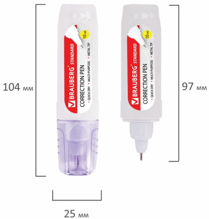 Корректирующий карандаш BRAUBERG 10мл. (222059)