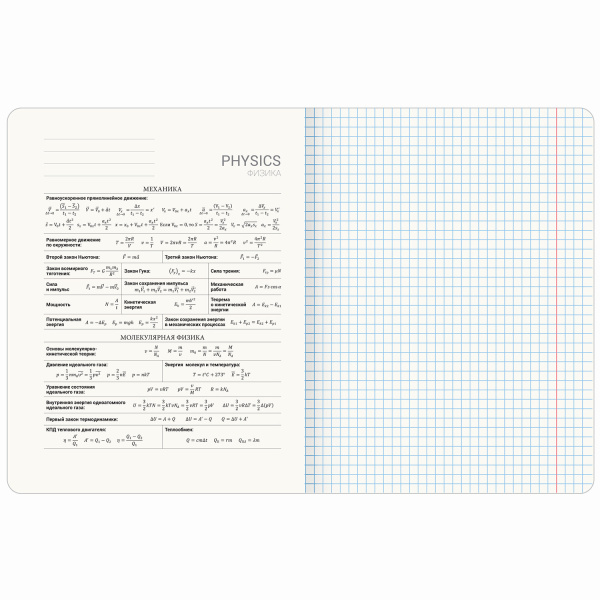 Тетрадь предметная 48л. Anime Girls "Физика" BRAUBERG 