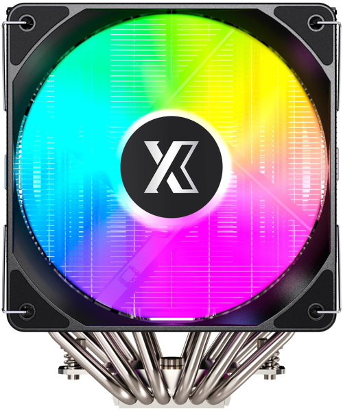 Кулер S115х/1200/1700/1851/AMx XASTRA AX620 Basic ARGB (265W/2*120mm/800-1850rpm/ARGB/6 тепл.трубок/медное основание)[AX620-XXAFMX-GL]