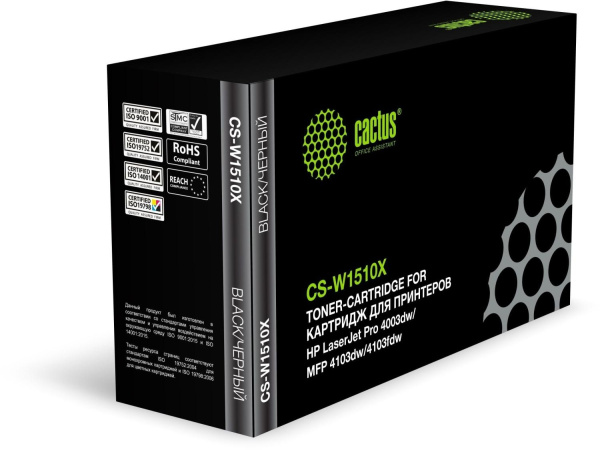 Картридж_лазерный Cactus CS-W1510X (W1510X) для HP LJ Pro 4003dw/MFP 4103dw/4103fdw черный (9700 стр)