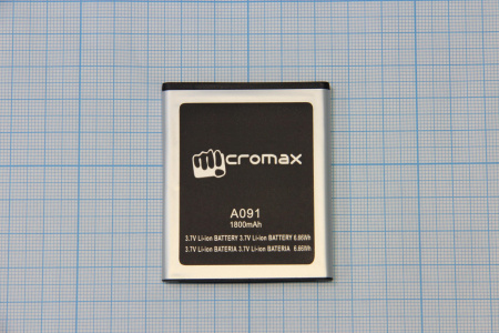 АКБ (аккумулятор) Micromax A091 3.7V 1800mAh
