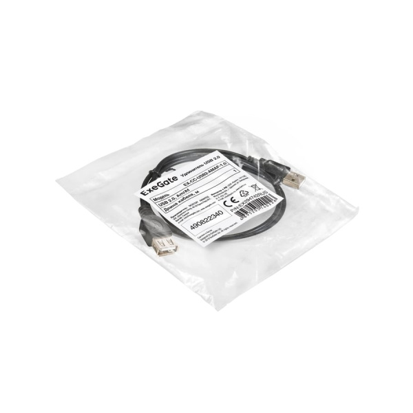 Кабель удлинительный USB2.0 Am-Af  1м ExeGate EX-CC-USB2-AMAF-1.0